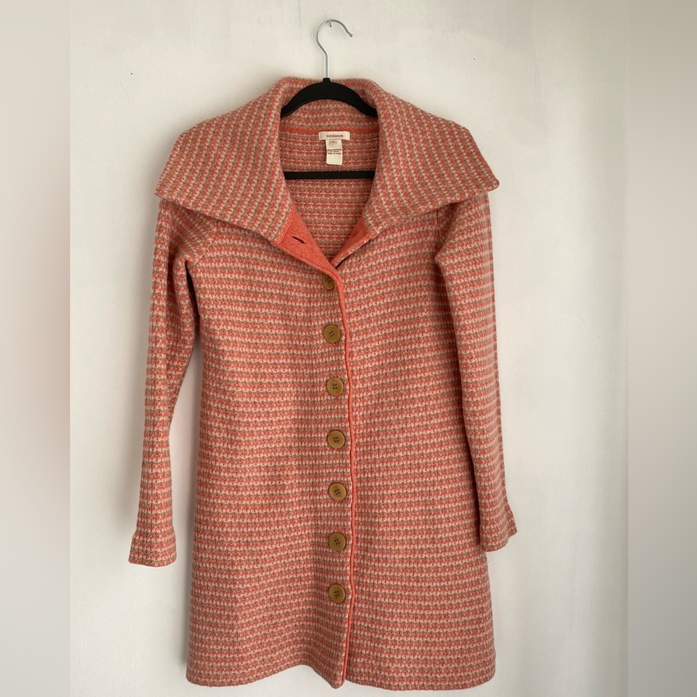 Sundance Knit Coat 100% Lambswool Women’s size Small